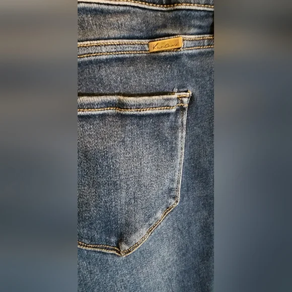 KanCan Blue Flare Wide Leg Jeans Retro Style Size 15/31 - Picture 3 of 5